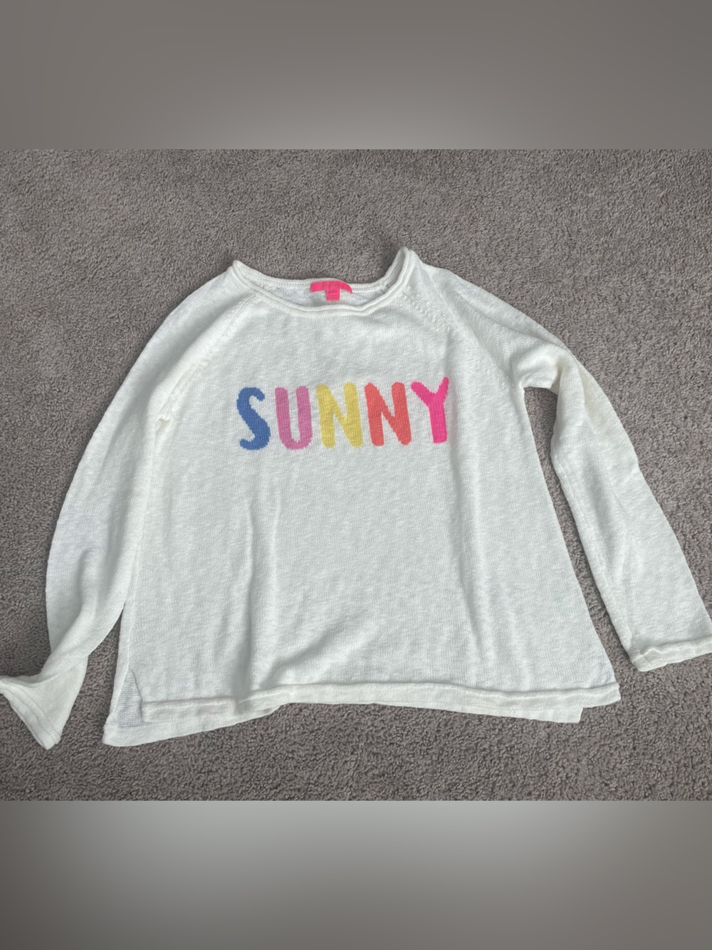 Lilly Pulitzer Resort White Danette Sunny Intarsia Sweater M
